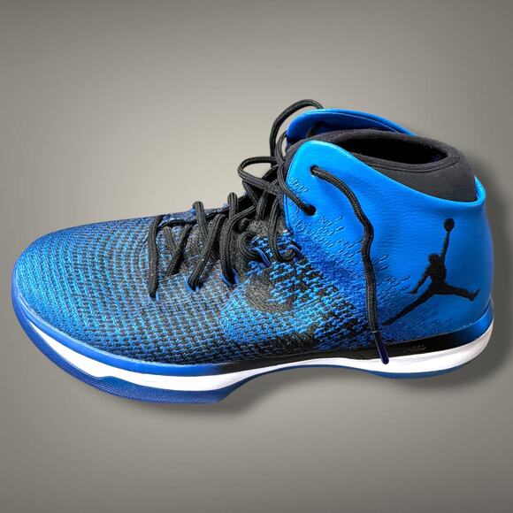 COA Men\'s 10.5 NIKE AIR JORDAN  XXXI Royal Blue Mid Top Basketball Sneakers EUC main image 14